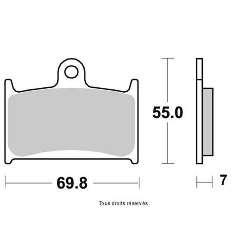 Plaquette De Frein Vesrah Pour Moto Suzuki 900 Rf R 1996 À 1998 Avg / Avd Neuf
