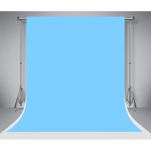 1.5x2.2m Bleu Photo Toile de Fond Solide Couleur Photographie Fond Microfibre Seamless Portrait Décors pour Studio de Photographie Nouveau-Né