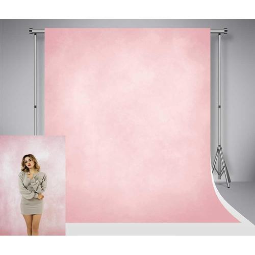 Toile de Fond 1.5x2.2m Rose Clair Photographie Toile de Fond Rose Texture Photo Fond Accessoires Abstrait Microfibre Portrait Décors pour Bébé Prise de Vue