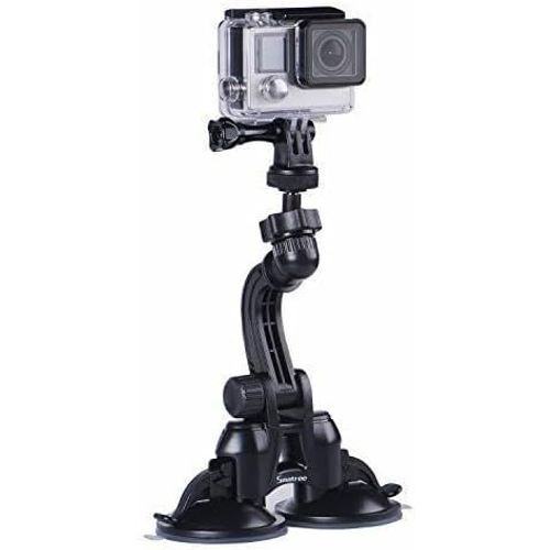 Support Double Ventouse avec Puissance d'aspiration supérieure pour Hero 2018,GoPro Hero 8/7/6/5/4/3+/3/2/1 pour appareils Photo compacts
