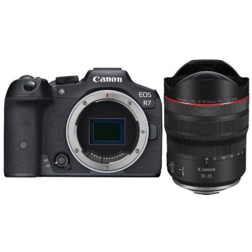 Canon EOS R7 Boîtier+Canon RF 10-20mm f4 L IS STM objectif