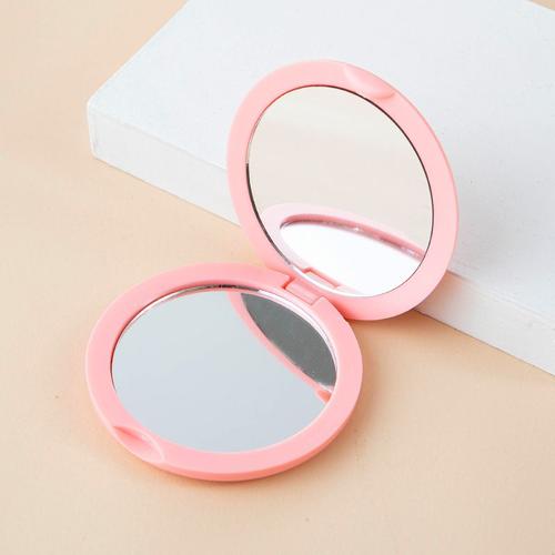 Interrupteur Miroir De Maquillage Rond Pour Fille,Mini Miroir De Courtoisie Pliable,Portable,Poche,Double Face,Compact,Crème,Cadeau - Type A7 