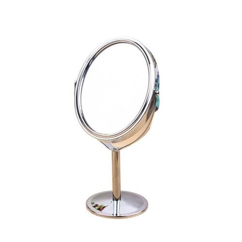 Miroir De Maquillage Rotatif À 360 °,Double Cosmétique Ovale,Nordique,Portable,Petit Format - Type Oval 