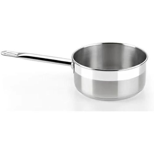 Bra Professionnel - Casserole, 12 Cm, Acier Inoxydable 18/10, Compatible Tous Feux Dont Induction, Gris