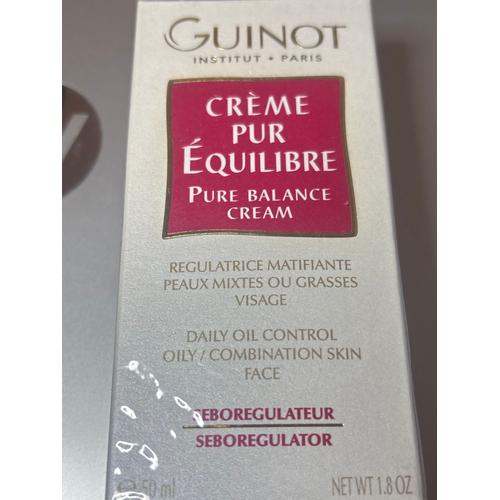 Guinot Crème Pur Équilibre Matifiante Peaux Mixtes Et Grasses Visage 50 Ml  