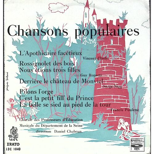 Chorale Des Professeurs D 'education Musicale De La Seine - L'apothicaire Facétieux - Mini 33 Tours 17 Cm