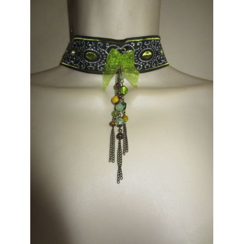 Collier Ras Cou Vert