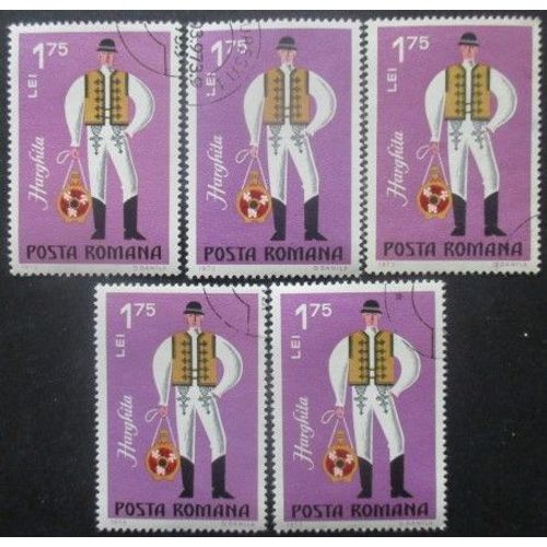 Roumanie N°2748 X 5 Oblitéré