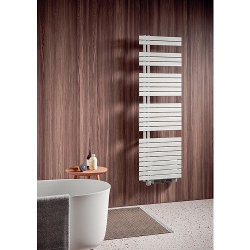 Radiateur sèche-serviettes électrique avec soufflant Soul Booster 750W - blanc - collecteurs à droite IRSAP