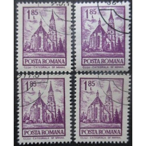 Roumanie N°2772 X 4 Oblitéré