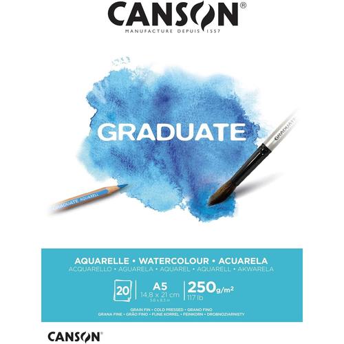 Canson Bloc De Dessin Graduate Aquarelle A5 250g