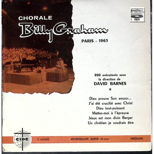 Chorale Billy Graham - David Barnes - Dieu Prouve Son Amour - 1963