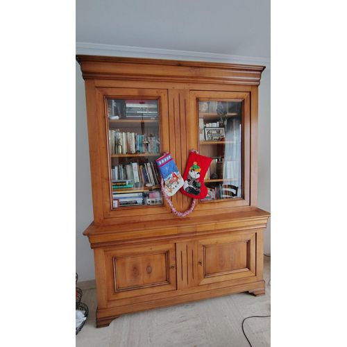 Bibliothèque/Bahut Collection Delphine En Merisier                   Hauteur Totale 230 Cm  Largeur 172cm