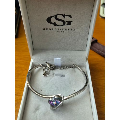 Bracelet En Métal Argenté George Smith.