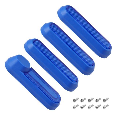 Enjoliveur De Roue Pour Trottinette Électrique Xiaomi M365 1s Pro 2, Capuchon De Moyeu, Autocollant De Protection, Blanc, Rouge, Bleu, Ensemble De 4 Pièces-Blue Blue 4pcs
