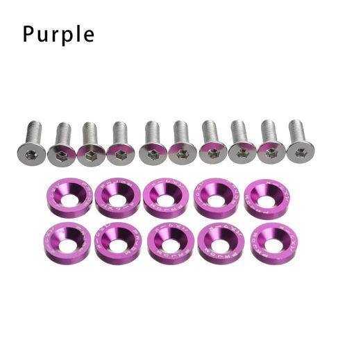 9 Pièces Pour Dualtron 123 Thunder Eagle, Fixations De Scooter, Vis De Guidon, Rondelles, Vis Décoratives De Voiture-Purple