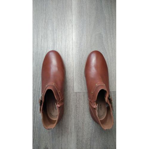 Bottines Marron Clarks En Cuir Jamais Portées