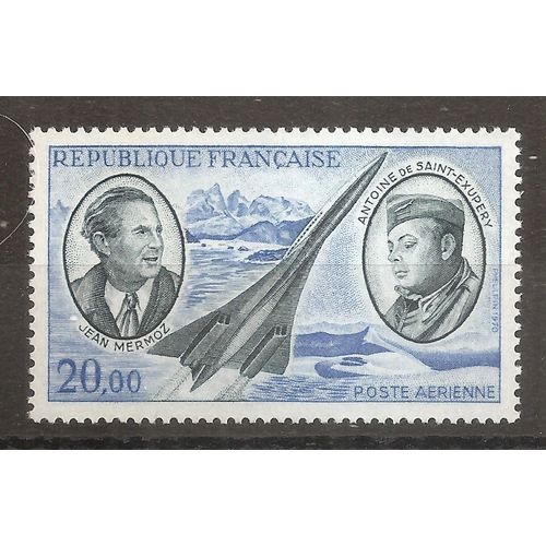 Pa 44 (1970) Poste Aérienne Jean Mermoz Et Saint-Exupéry N** (Cote 10e) (8040)