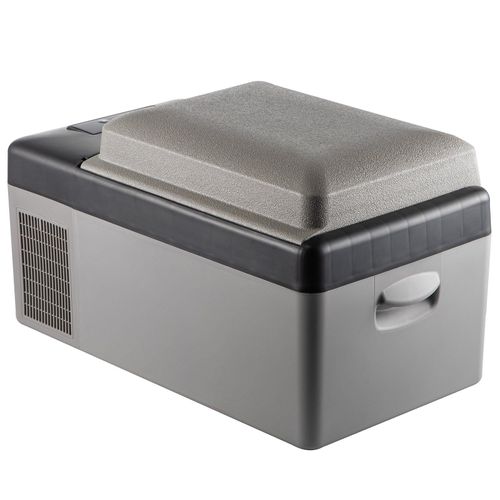 Mini Réfrigérateur, 20 L, Avec Compartiment Portable, Pour Camping, Pique-Nique, Gris