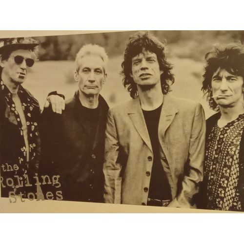 Affiche "? Légende En Noir Et Blanc : Les Rolling Stones ?