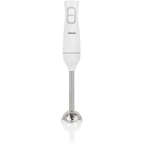 Tristar Mixeur plongeant, Pied en acier inoxydable, Fonction Pulse et Turbo, Forme ergonomique, Blanc, MX-4880