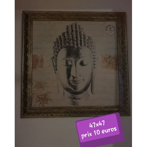 Tableau bouddha beige