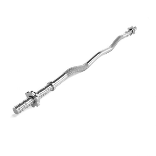 Scsports® Barre De Curl - 120 Cm, Ø 30/31 Mm, Max 110 Kg, Acier - Pour Musculation, Ondulée Ez, Incurvé, Barbell Curl, Gym, Fitness