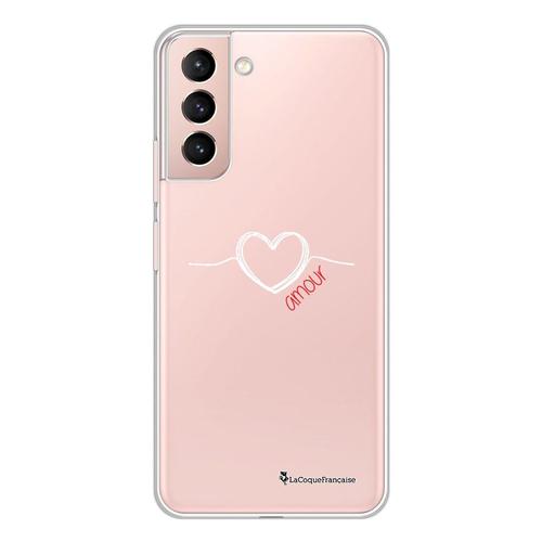 Coque Samsung Galaxy S21 Plus 5g 360 Intégrale Transparente Coeur Blanc Amour Tendance La Coque Francaise.