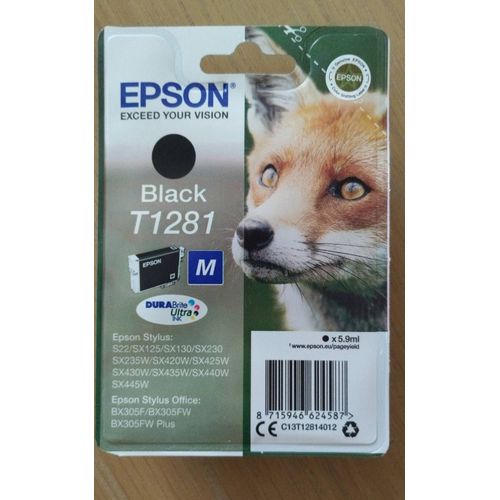Cartouche encre Epson Noir T1281