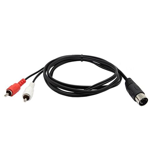 5 Pin Din Câble Midi, Din Din 5ft 5 Broches Mâle À 2 Rca Mâle Câble Audio De Qualité Professionnelle Pour Bang & Olufsen, Naim, Quad ... Système.[G544]