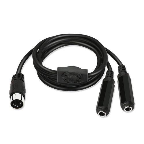 Câble Adaptateur Répartiteur Y 5 Broches Din Vers 6,35 Mm 39 Pouces Prise Mâle Din 5 Broches Midi Vers Double Câble Femelle Trs 6,35 Mm 1/4 ""Pour Mélangeurs Midi, Claviers.[G1013]