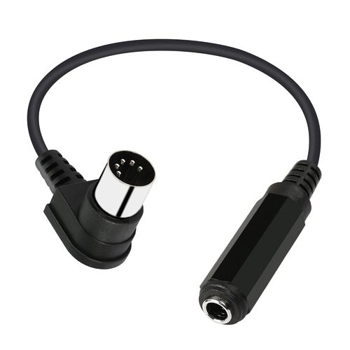 Câble Adaptateur Audio Din 5 Broches Vers 6,35 Mm À Angle Droit Midi Mâle Vers 1/4"" Femelle Trs Pour Haut-Parleur, Amplificateur, Mixe, Clavier Midi, Etc. (30.[G813]