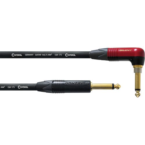 CABLES Câble guitare jack droit/coudé silent 6 m CÂBLES INSTRUMENT Peak.[G218]
