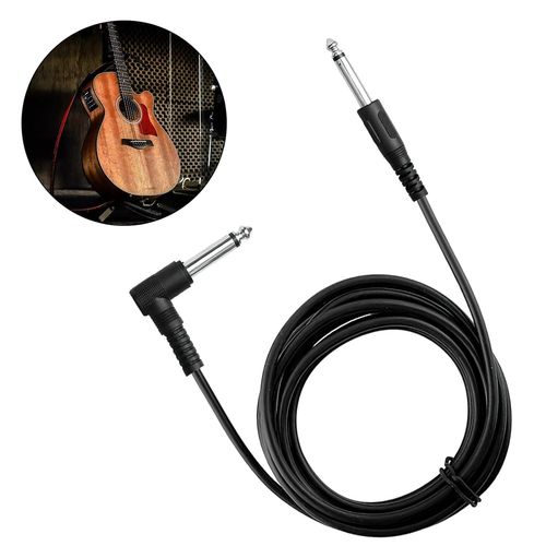 Câble de guitare électrique de 1,5 m - Ligne équilibrée de 6,35 mm TRS - Câble jack stéréo tressé - Câble audio jack 6,35 mm pour haut-parleur, amplificateur, basse.[G648]