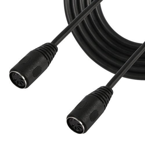 5ft Midi Din Cable, Din 5pin Femelle Vers Femelle Audio Cable Pour Synthétiseur De Clavier Midi, Orgue, Piano Électrique, Midi.[G858]