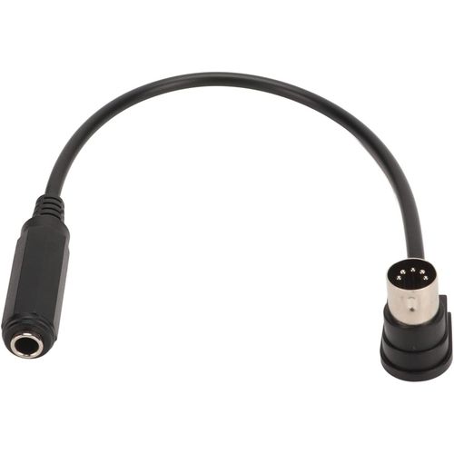 Câble Adaptateur 6,35 Mm Vers Midi 5 Broches, 90 Degrés 6,35 Mm Femelle Trs Vers Din 5 Broches Pour Haut-Parleur, Piano Électrique, Guitare, Claviers Midi, Synthétiseurs,.[G880]