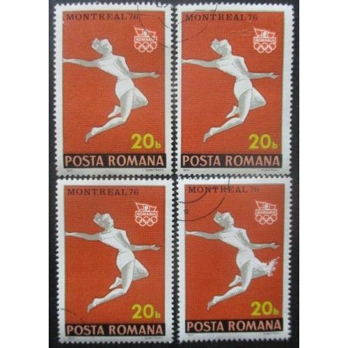 Roumanie N°2964 X 4 Oblitéré