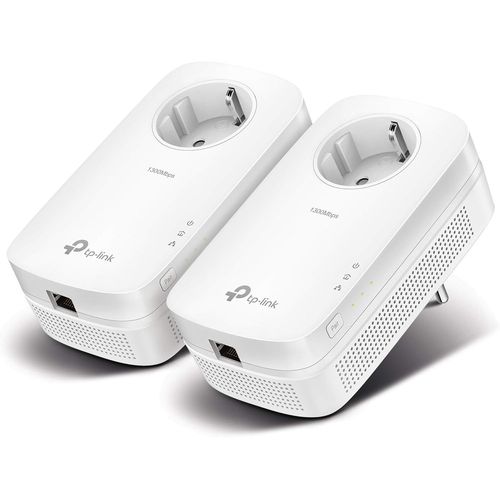 CPL-AV1300 (Débit 1300 Mbps),Port Ethernet Gigabit,Prise Intégrée Version Européenne,Pack de 2 CPL (TL-PA8010P KIT).[Y178]