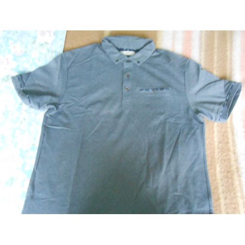Polo Gris-Bleu Celio Taille M