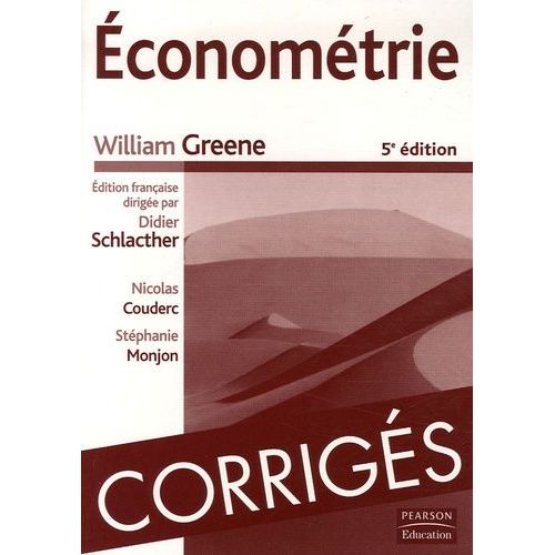 Econométrie - Corrigés Des Exercices