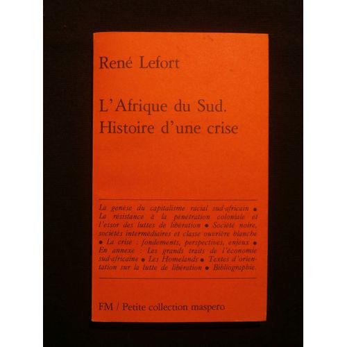 L'afrique Du Sud, Histoire D'une Crise