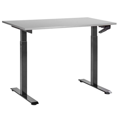 Table À Hauteur Ajustable Manuel Gris Clair Destines