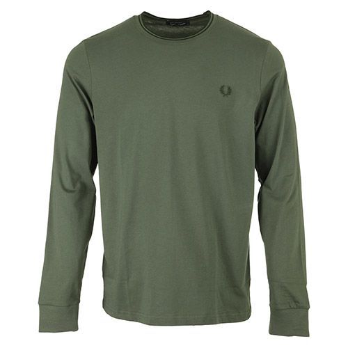 Fred Perry Long Sleeved Twin Tipped Tee Shirt