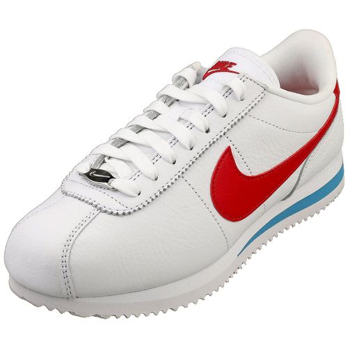 Chaussures Nike Cortez Blanches Et Rouges