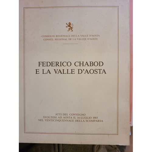 Frederico Chabod E La Valle D'aosta