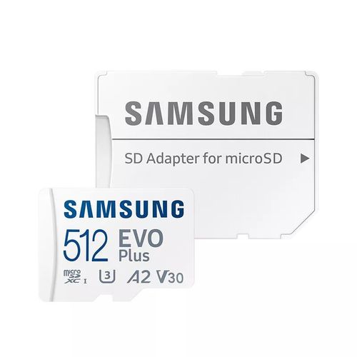 Samsung EVO Plus 512 Go micro SD Carte mémoire flash - Class 10