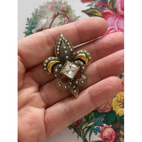 Broche Et Fleur De Lys