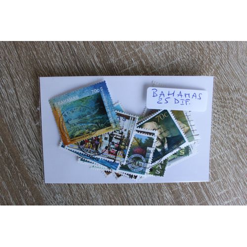 Bahamas 25 Timbres Différents