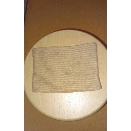 Cache Cou Nathalys, Taille Unique, Coloris Beige, 100 % Laine, Tour De Cou 42 Cm Largeur 14,5 Cm.