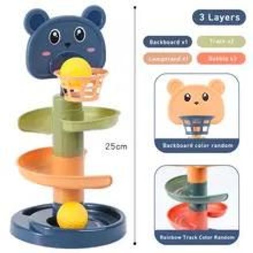 Jouets Montessori Pour Bébé De 0, 12, 24, 36 Mois, Piste, Balle Roulante, Pousser, Pop, Boule Coulissante, Éducation Précoce, Jeux Pour Enfants, Jouet Sensoriel-3 Layers